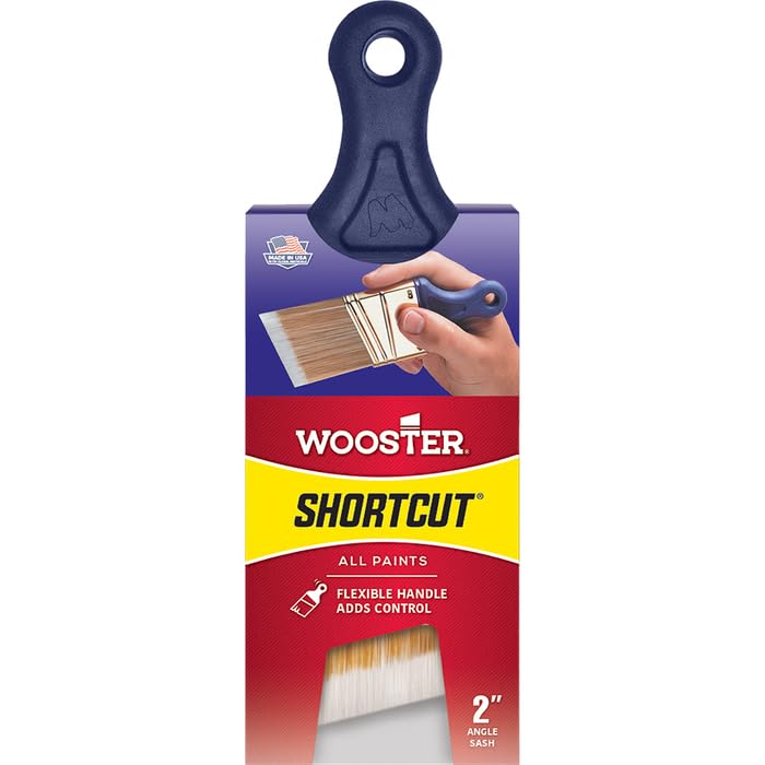 24-Pack of 2” Wooster Brush Company Q3211 Shortcut Synthetic Angle Sash Paint Brush (0Q32110020)