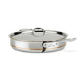 All-Clad Copper Core 5-Ply Stainless Steel Sauté Pan with Steel Lid 6 Quart Induction
