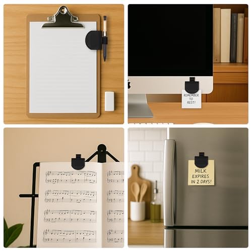 SESENSE Magnetic Bookmarks Pen Holder for Travelers Journal Notebook - Black 3 Pcs / Standard Size view 4