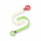 RaZbaby Chompy Silicone Pacifier Holder Clip - Red/Green