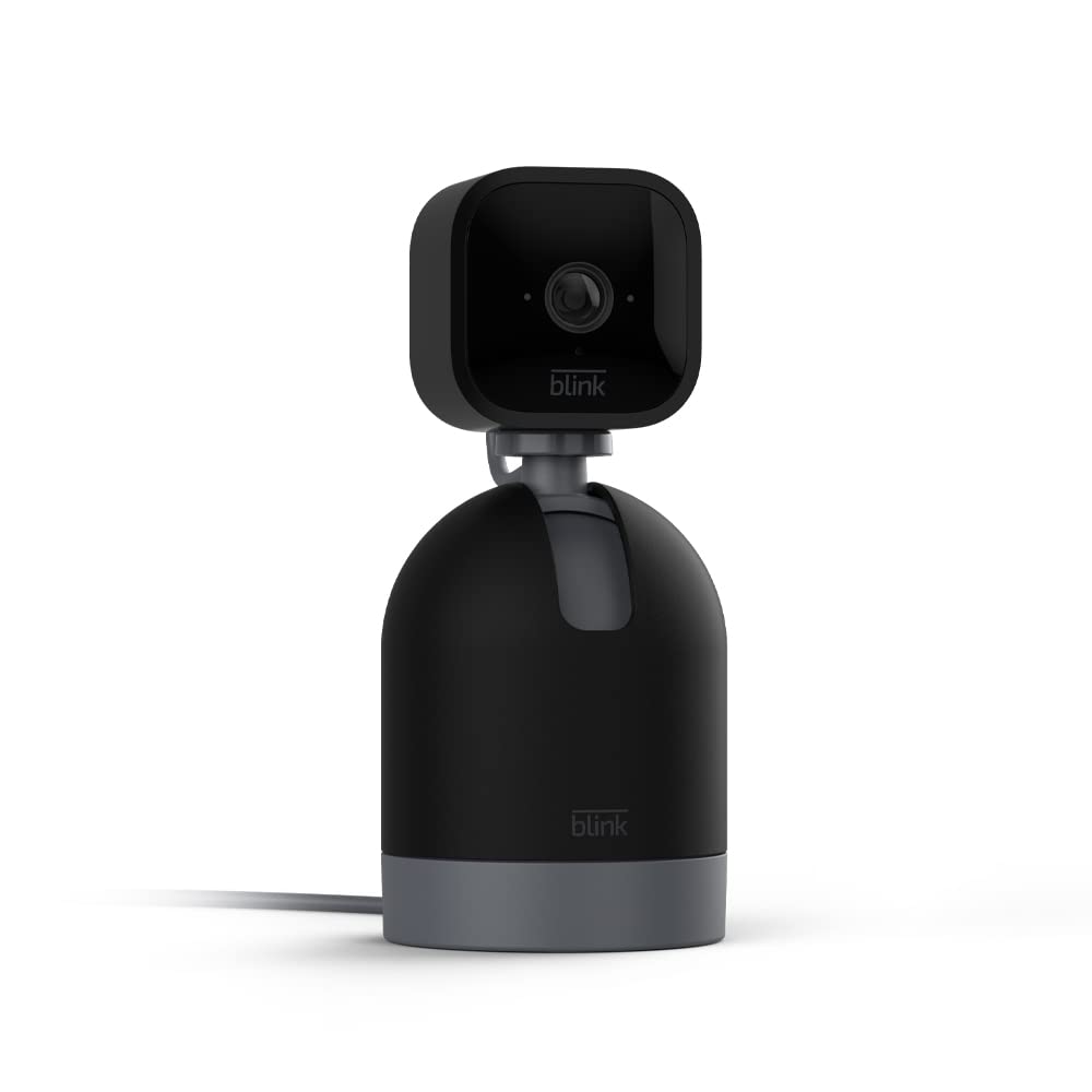 Blink Mini Pan-Tilt Camera (newest model), Rotating indoor plug-in smart security camera, two-way audio, HD video