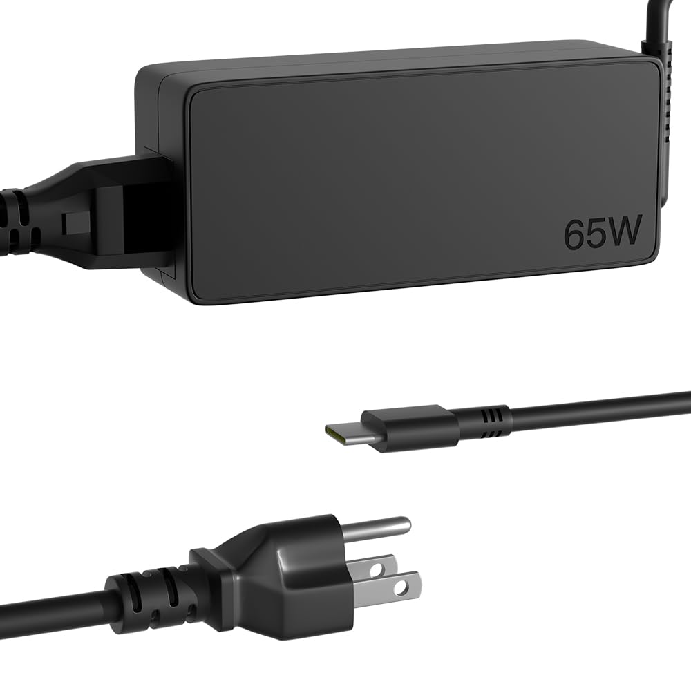 HSXIRQA 65W USB C Charger Fit for Lenovo IdeaPad Laptop Fast Charging