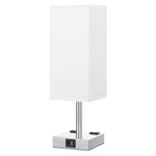 aooshine Bedside Table Lamp Touch Control - White & Silver 1 / 14.0in view 7