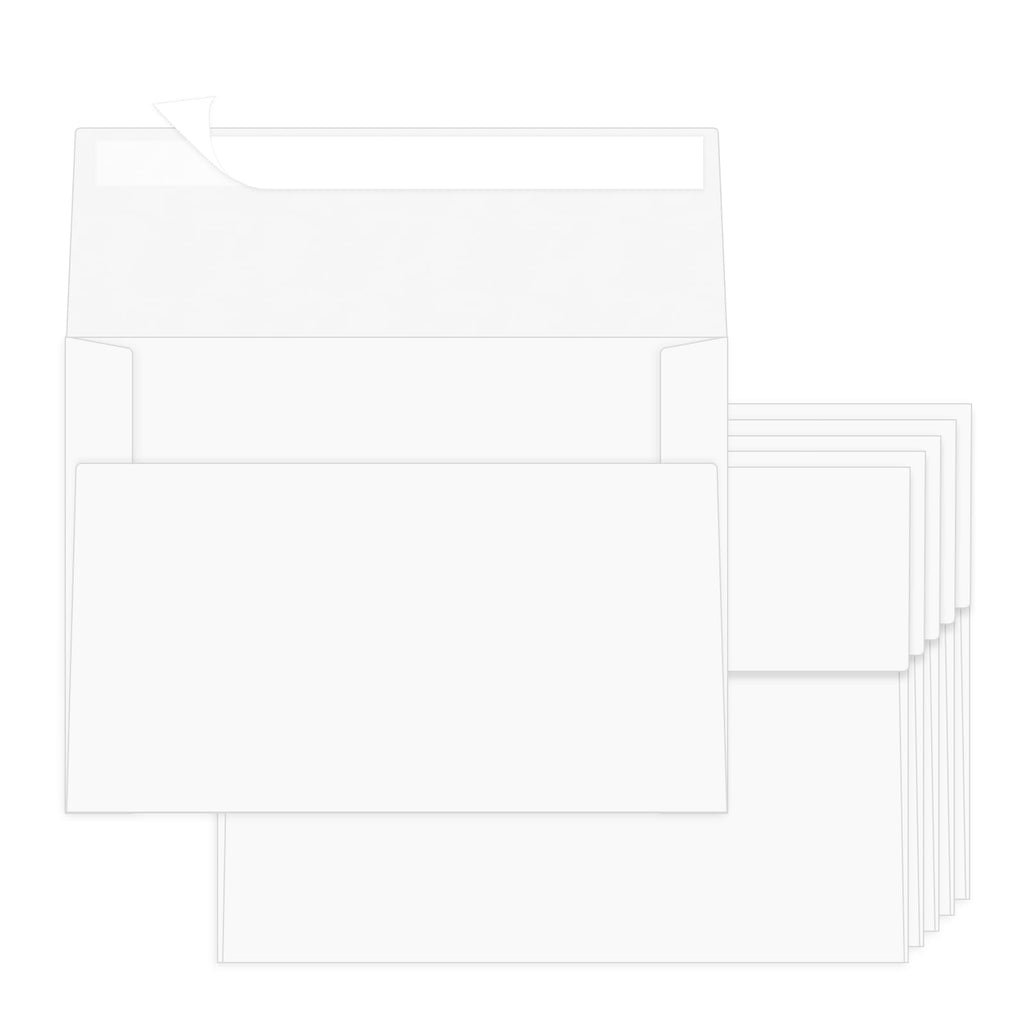 Ouzoustate A2 Invitation Envelopes 4.375x5.75 - 200 PCS white