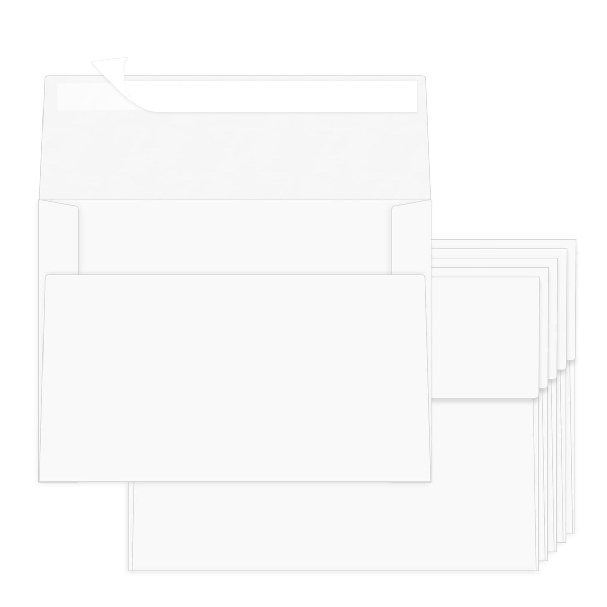 Ouzoustate A2 Invitation Envelopes 4.375x5.75 - 200 PCS white