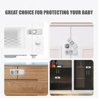5 Pack Child Proof Refrigerator Lock, QYESWHSR Fridge Locks for Kids with Sticky Adhesive Pads, Child Safety Locks for