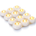 2" Flameless LED Floating Candles, White Waterproof Tealights