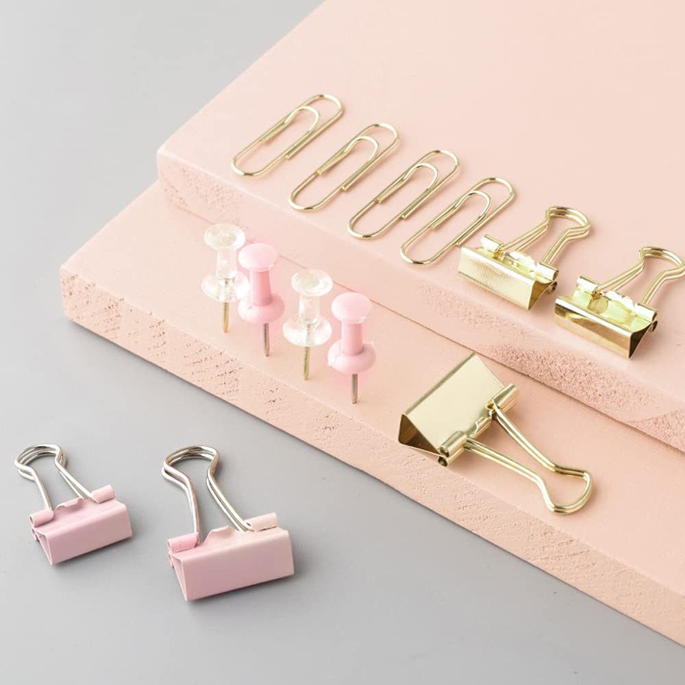 Creechwa Paper Binder and Clips - Gold / 216 / 3 Pack view 3