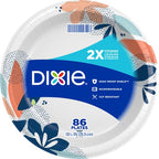 Dixie Paper Plates, – Large 10 Inch (Pack of 3)
