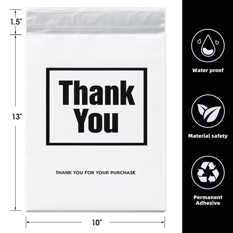 POLYSELLS Poly Mailers - white / 10"x13" 100 PCS view 1