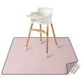 Blissful Diary Baby Splat Mat for Under High Chair, 50.4 x 50.4 Inch Wipeable Splash Mat