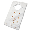 Lonesa Adult Plastic Disposable Crumb Catcher Bibs (30)