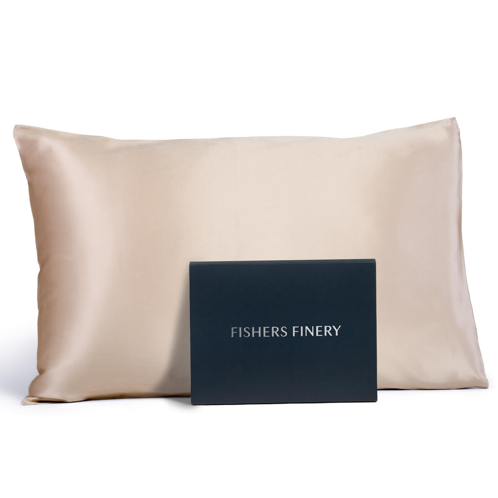Fishers Finery 25mm 100% Pure Mulberry Silk Pillowcase