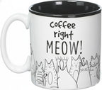 burton + BURTON Coffee Right Meow! 13oz Ceramic Cat Mug with Gift Box – Funny Cat Lover