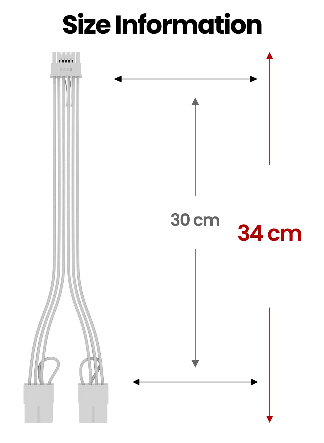 Fasgear PCI-e 5.1 Extension Cable - White view 6