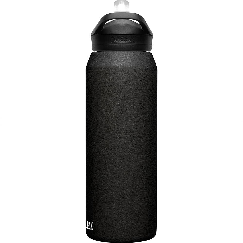 CamelBak Eddy+ Insulated Stainless Steel Water Bottle with Bite Valve Straw - Black / 32 Ounces view 2