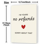 WowBefun Valentine Day Gifts & Card | Anniversary Card to Husband | Funny Anniversary Card & Gifts for Women, Men, Husband, Wife, Him