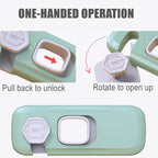 5 Pack Child Proof Refrigerator Lock, QYESWHSR Fridge Locks for Kids with Sticky Adhesive Pads, Child Safety Locks for