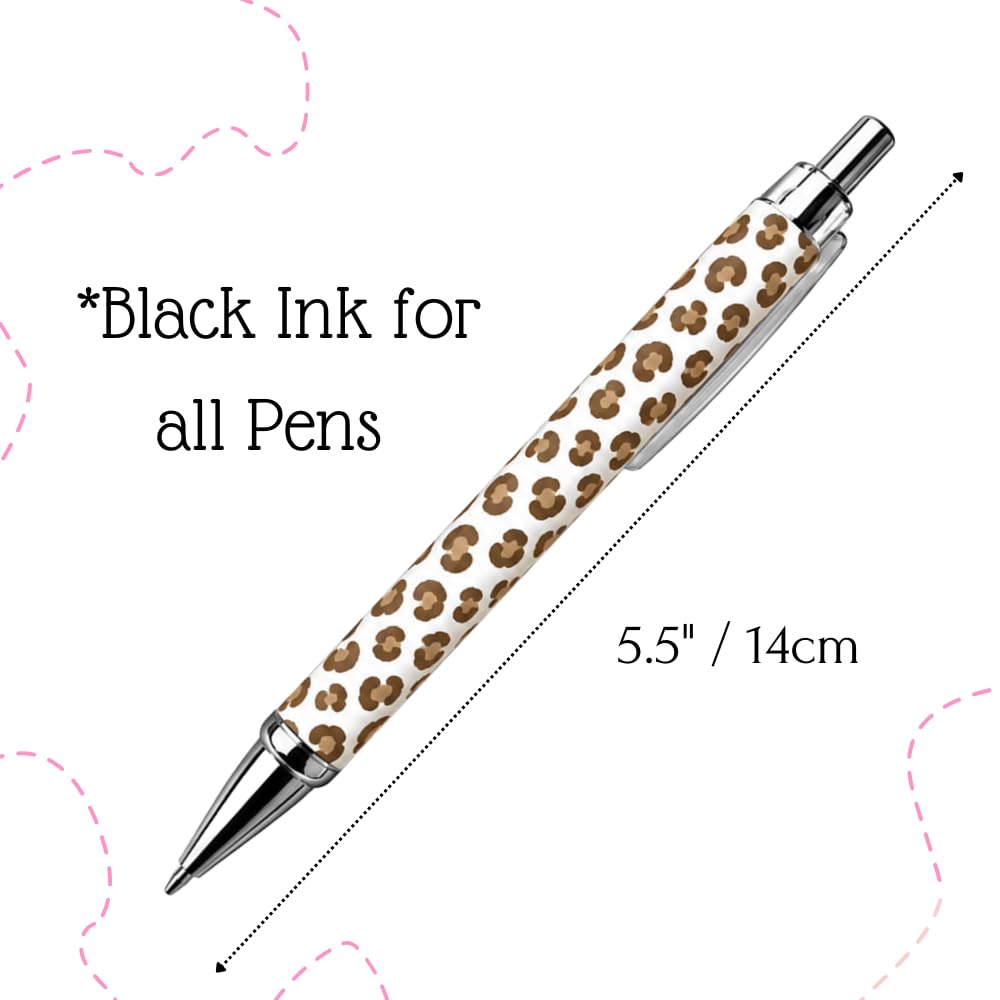 YJ PREMIUMS 6PC Ballpoint Pens - Cheetah view 3
