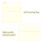 Ouzoustate A2 Invitation Envelopes 4.375x5.75 - cream view 2