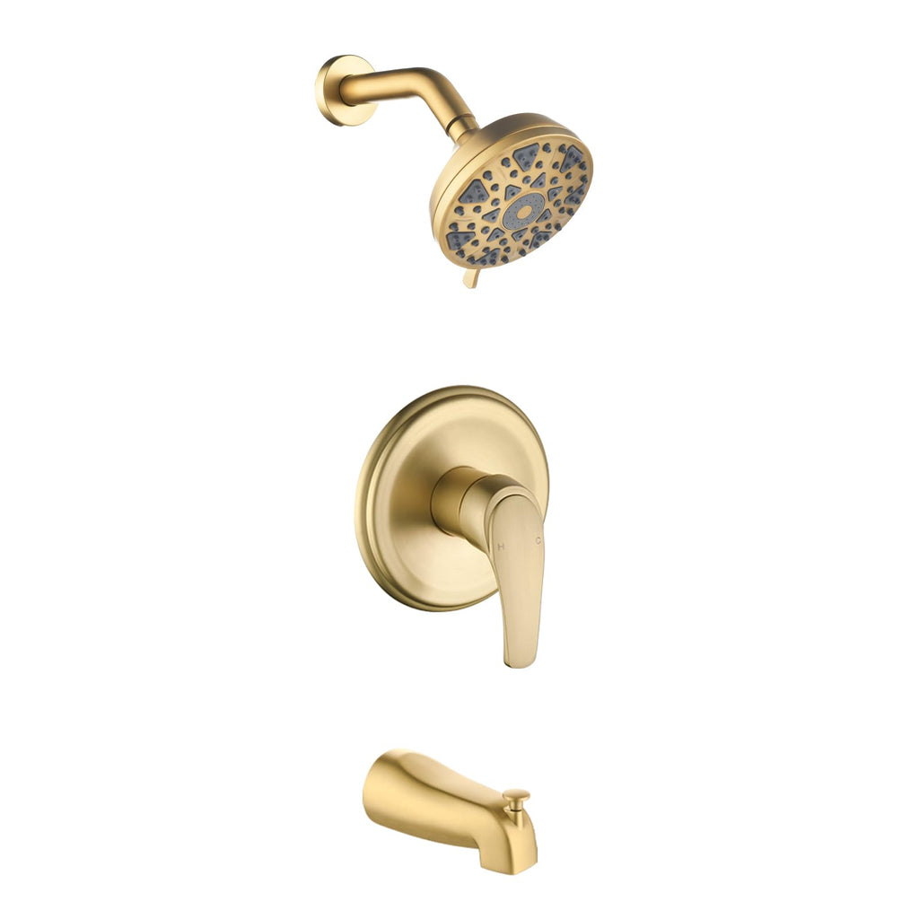 DIFEINI Tub Shower Faucet Combo Set Bathtub Faucet Set Shower System with Tub Spout Shower Tub Kit Shower Valve and