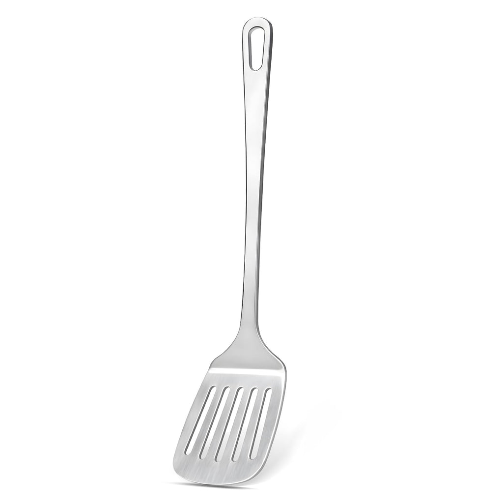 MemoGem Stainless Steel Spatula Set, Metal Solid & Slotted Turner - 1PC -Slotted Spatula