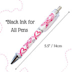 YJ PREMIUMS 6PC Ballpoint Pens - Breast Cancer Awareness view 1