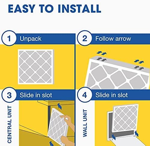 Aerostar Air Filter 16x25x1 MERV 11 AC Filter, HVAC, Furnace Filter, – 6 Pack