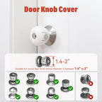 Mom's Choice Gold Awards Winner - EUDEMON 4 Pack Baby Safety Door Knob Covers Door Knob (additional view 1)