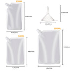 OHMAXHO Plastic Reusable Drink Pouches for Adults - D【8OZx6PCS+16OZx6PCS+32OZx4PCS】 view 1