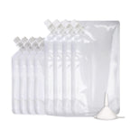 OHMAXHO Plastic Reusable Drink Pouches for Adults - A【8OZx4PCS+16OZx4PCS】