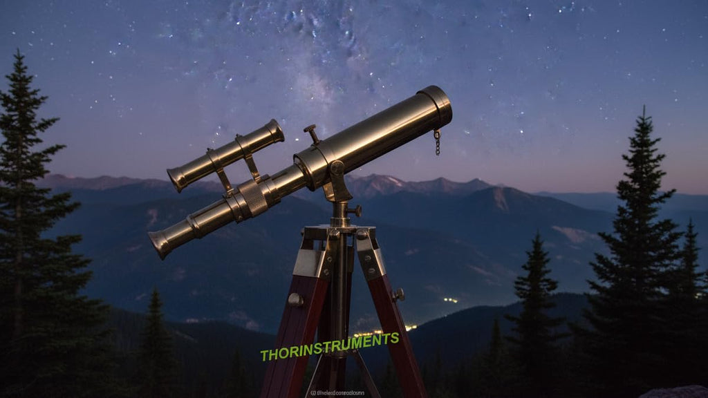 Vintage Brass Nautical Telescope on Tripod Stand Desktop Telescope Outdoor Adventures (additional view 2)