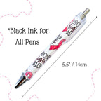 YJ PREMIUMS 6PC Ballpoint Pens - Breast Cancer Awareness view 2