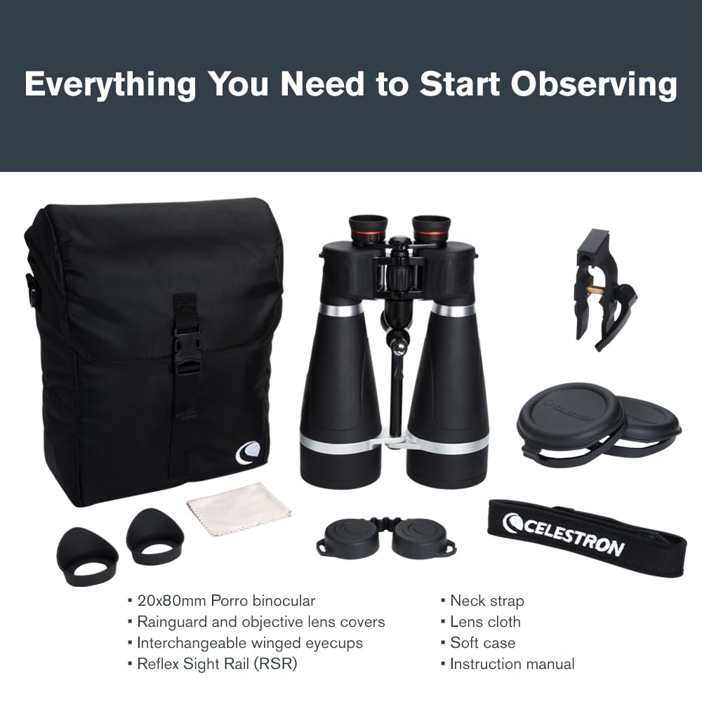Celestron SkyMaster Pro 20x80 Astronomy Binoculars - Binoculars view 8