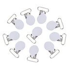 25mm Round Pacifier Clips, Suspender Snaps, DIY Clothes Accessories, for Making Pacifier