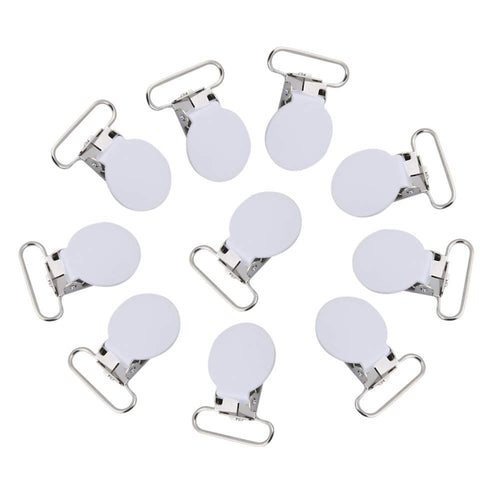 25mm Round Pacifier Clips, Suspender Snaps, DIY Clothes Accessories, for Making Pacifier