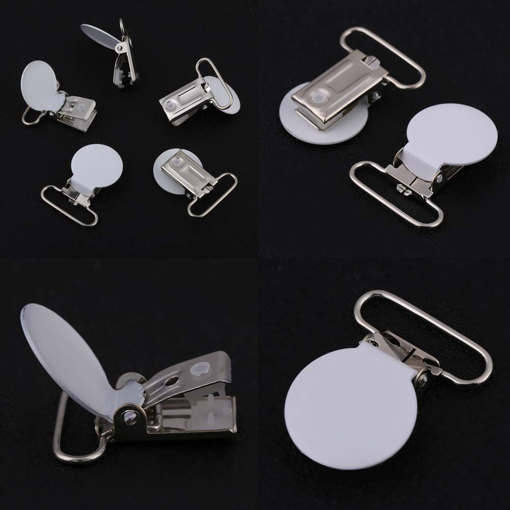 25mm Round Pacifier Clips, Suspender Snaps, DIY Clothes Accessories, for Making Pacifier (additional view 6)