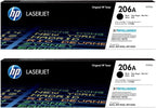 HP 206A (W2110A) Original Cartridge Black Toner 2-Pack for M255/M282/M283