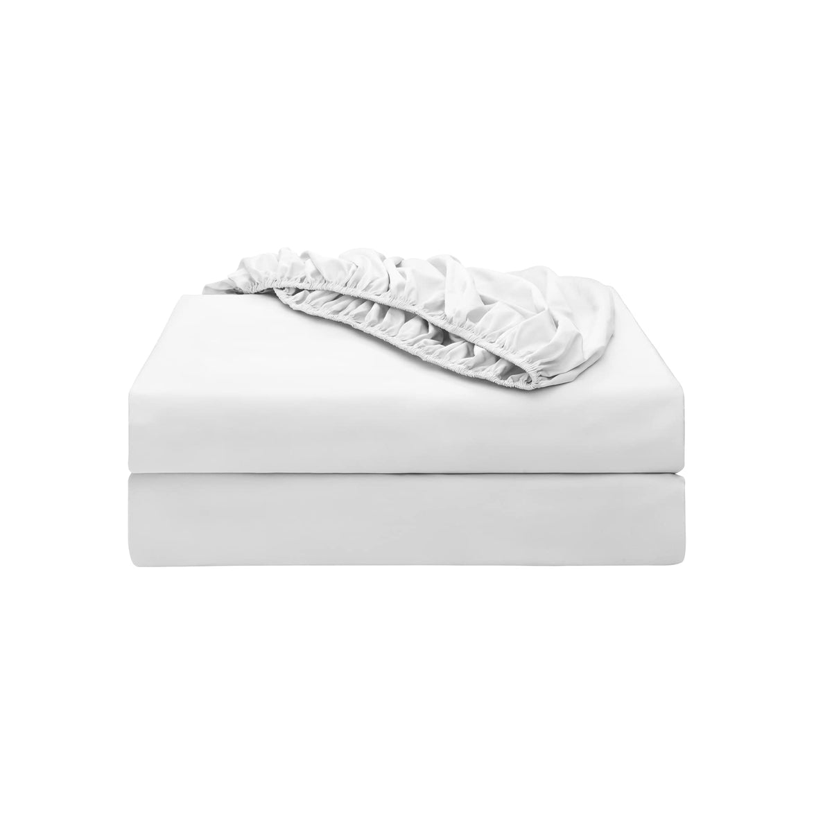 2-Pack Pure Cotton Fitted Sheet - White / Twin