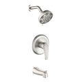 DIFEINI Tub Shower Faucet Combo Set Brushed Nickel Bathtub Faucet Set Shower System with Tub Spout Shower Tub Kit