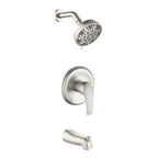 DIFEINI Tub Shower Faucet Combo Set Brushed Nickel Bathtub Faucet Set Shower System with Tub Spout Shower Tub Kit