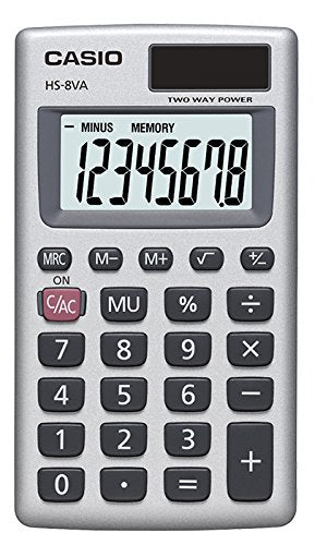 Casio HS-8VA Mini 6-Function Calculator
