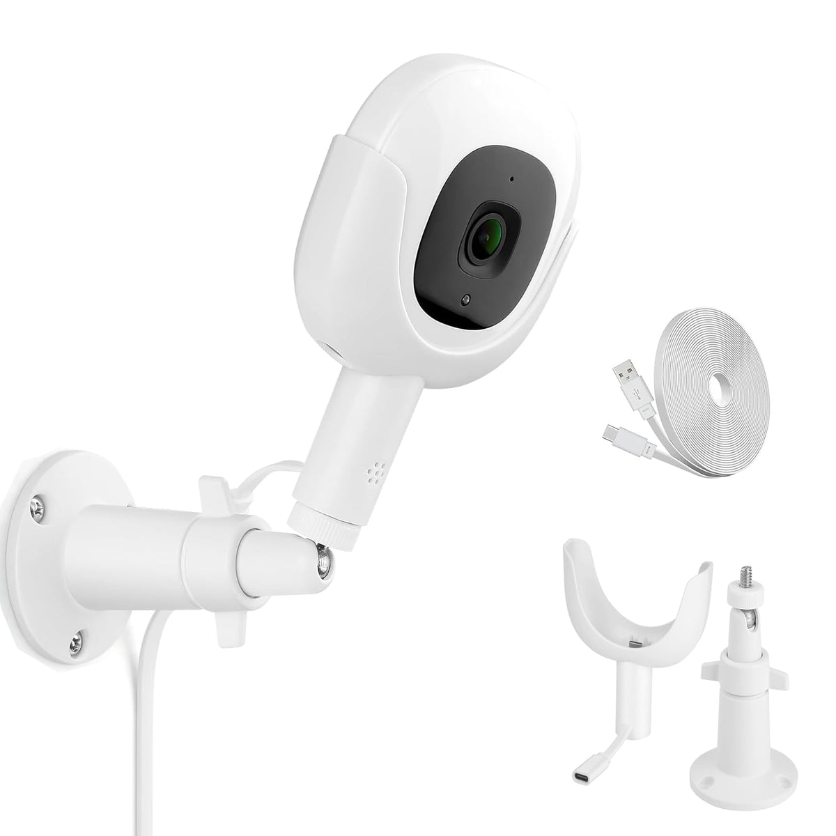 Didalo Wall Mount for Nanit Pro Baby Monitor, Adjustable Baby Monitor Charger Mount with
