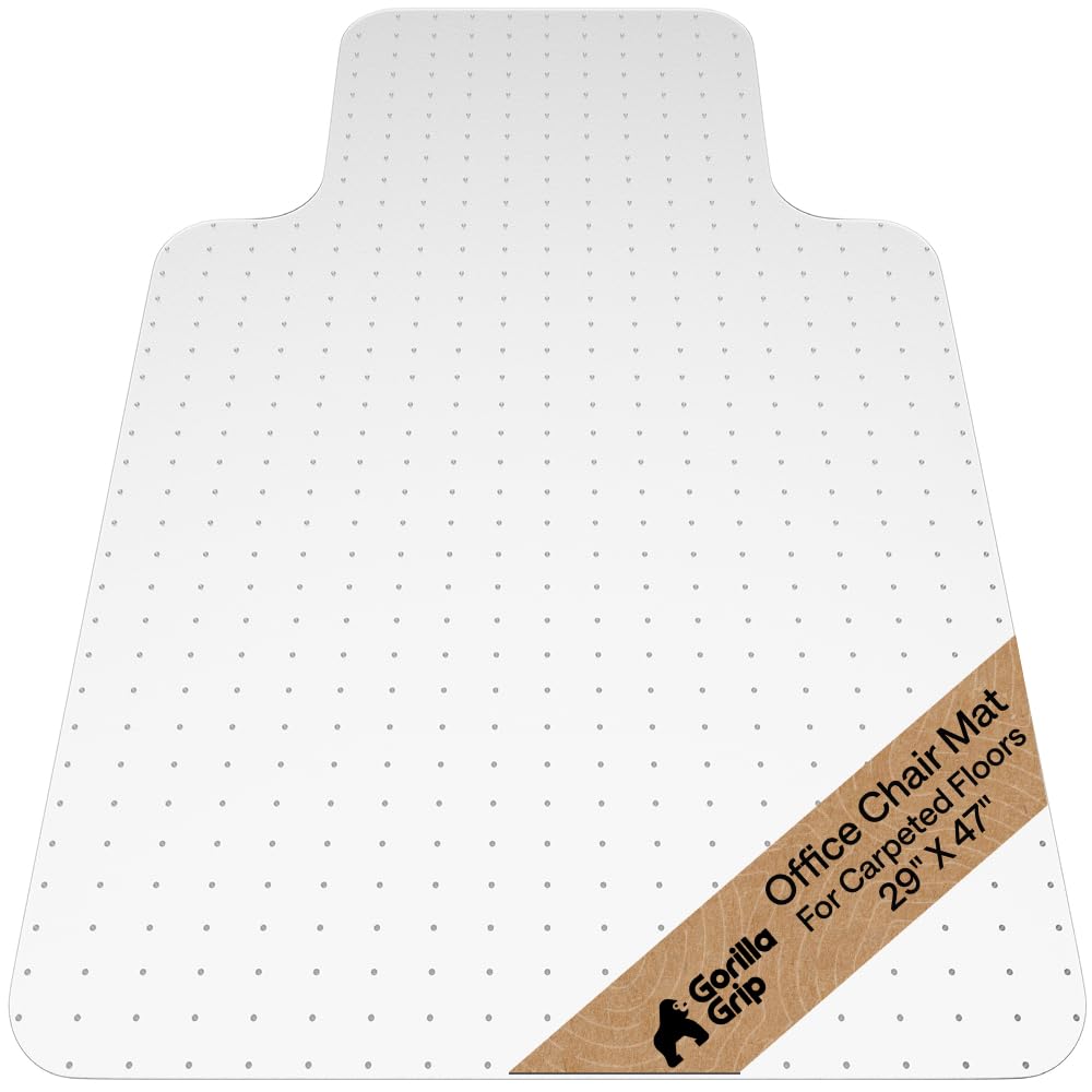 GORILLA GRIP Office Chair Mat for Carpet Floors, Heavy Duty