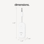 Twelve South AirFly Pro 2, Bluetooth Adapter, Pair 2 AirPods - White view 8
