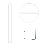 OBODING Paper Towel Holder Countertop - White view 5
