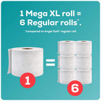 Angel Soft Toilet Paper, 6 Mega XL Rolls = 36 Regular Rolls, Soft and Strong Toilet Tissue (additional view 3)