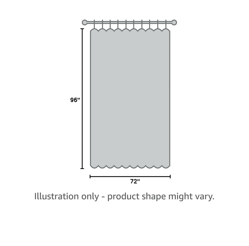 AooHome 72x96 Inch Extra Long Shower Curtain, Eva Frosted Shower Curtain Liner with 5 (additional view 7)