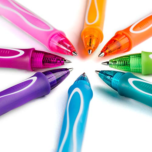 BIC Gel-Ocity Quick Dry Gel Pens, Medium Point Retractable Gel Pen (0.7mm), Assorted Colors, 12-Count- Pack of 18