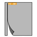 Yotache Magnetic Screen Door Fits 72"x80" Doors, Reversible Side Opening